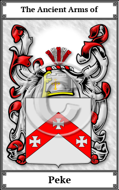 Peke Family Crest Download (JPG)  Book Plated - 150 DPI