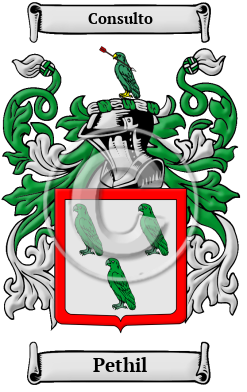 Pethil Family Crest/Coat of Arms