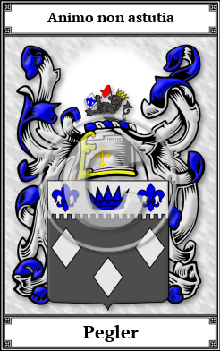 Pegler Family Crest Download (JPG)  Book Plated - 150 DPI