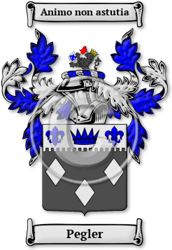 Pegler Family Crest Download (jpg) Legacy Series - 150 DPI