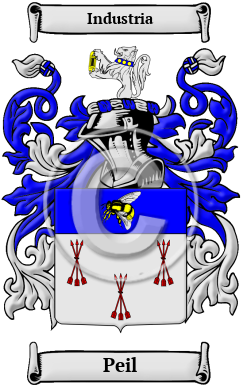 Peil Name Meaning, Family History, Family Crest & Coats of Arms