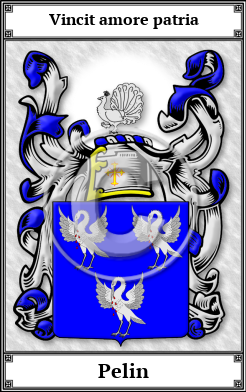 Pelin Family Crest Download (JPG)  Book Plated - 150 DPI