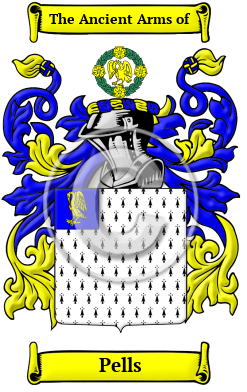 Pells Family Crest/Coat of Arms