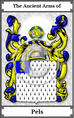 Pels Family Crest Download (JPG) Book Plated - 600 DPI