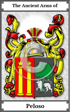 Peloso Family Crest Download (JPG)  Book Plated - 150 DPI