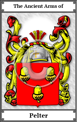 Pelter Family Crest Download (JPG) Book Plated - 600 DPI