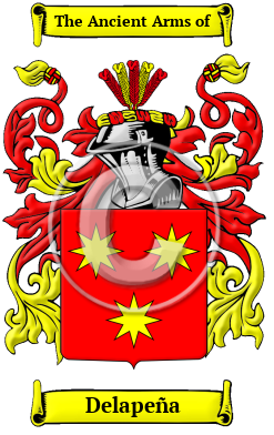 Delapeña Family Crest/Coat of Arms