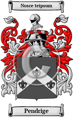 Pendrige Family Crest/Coat of Arms
