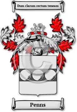 Penns Family Crest Download (JPG) Legacy Series - 600 DPI