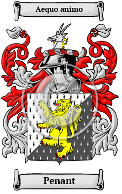 Penant Family Crest/Coat of Arms