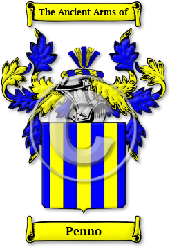 Penno Family Crest Download (jpg) Legacy Series - 150 DPI