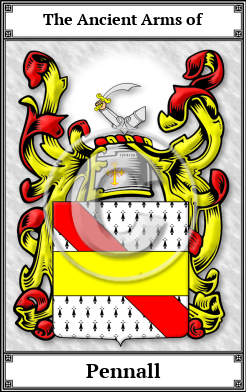 Pennall Family Crest Download (JPG)  Book Plated - 150 DPI