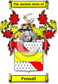 Pennall Family Crest Download (jpg) Legacy Series - 150 DPI