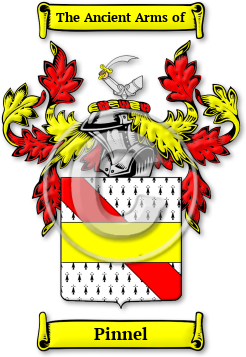 Pinnel Family Crest Download (jpg) Legacy Series - 150 DPI