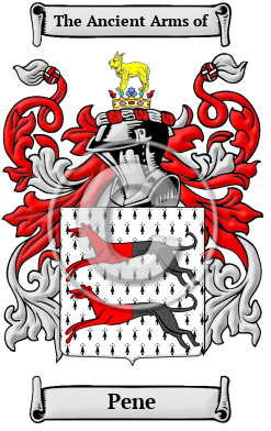 Pene Family Crest/Coat of Arms