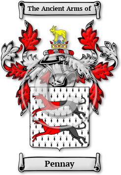 Pennay Family Crest Download (jpg) Legacy Series - 150 DPI