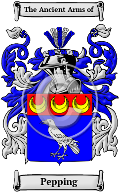 Pepping Family Crest Download (JPG) Heritage Series - 300 DPI