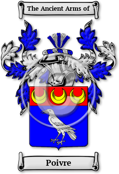 Poivre Family Crest Download (jpg) Legacy Series - 150 DPI