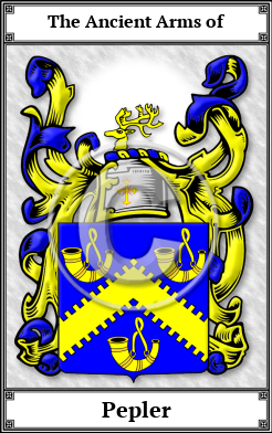 Pepler Family Crest Download (JPG)  Book Plated - 150 DPI