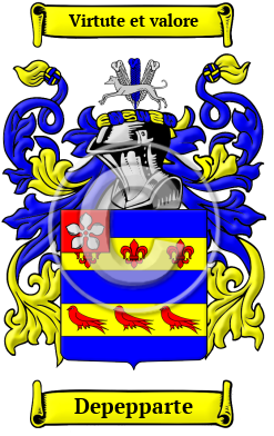 Depepparte Family Crest/Coat of Arms