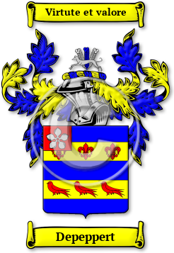 Depeppert Family Crest Download (JPG) Legacy Series - 600 DPI