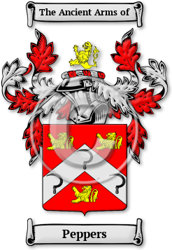 Peppers Family Crest Download (jpg) Legacy Series - 150 DPI