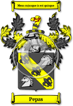 Pepas Family Crest Download (jpg) Legacy Series - 150 DPI