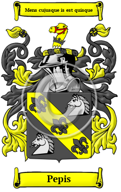 Pepis Family Crest/Coat of Arms
