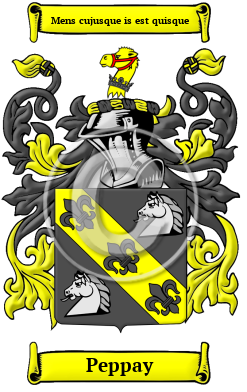 Peppay Family Crest/Coat of Arms
