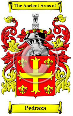 Pedraza Family Crest/Coat of Arms
