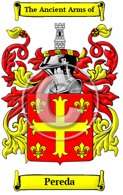 Pereda Family Crest/Coat of Arms