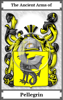 Pellegrin Family Crest Download (JPG)  Book Plated - 150 DPI