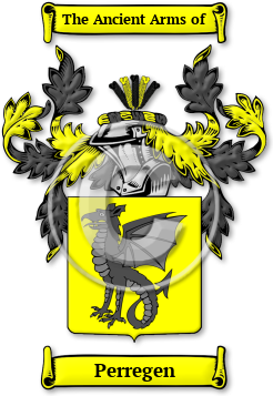 Perregen Family Crest Download (JPG) Legacy Series - 300 DPI