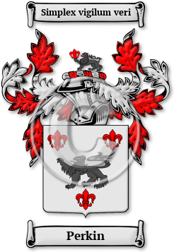 Perkin Family Crest Download (jpg) Legacy Series - 150 DPI
