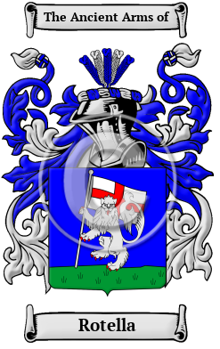 Rotella Family Crest/Coat of Arms