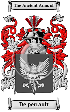De perrault Family Crest/Coat of Arms