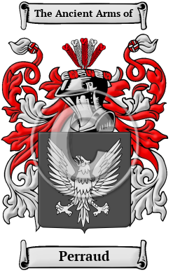 Perraud Family Crest/Coat of Arms