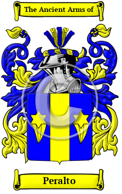 Peralto Family Crest/Coat of Arms