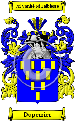 Duperrier Family Crest/Coat of Arms