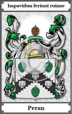 Peran Family Crest Download (JPG)  Book Plated - 150 DPI
