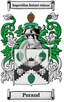 Purand Family Crest/Coat of Arms