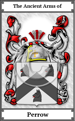 Perrow Family Crest Download (JPG)  Book Plated - 150 DPI