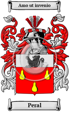 Peral Family Crest/Coat of Arms