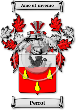 Perrot Family Crest Download (jpg) Legacy Series - 150 DPI