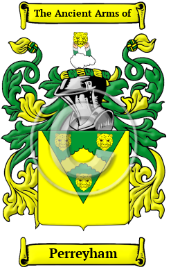 Perreyham Family Crest/Coat of Arms