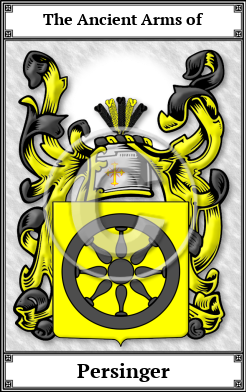 Persinger Family Crest Download (JPG)  Book Plated - 150 DPI