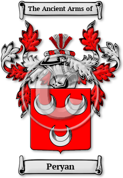 Peryan Family Crest Download (jpg) Legacy Series - 150 DPI
