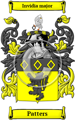 Patters Family Crest/Coat of Arms