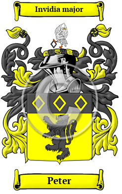 Peter Name Meaning, Family History, Family Crest & Coats of Arms