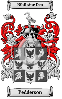 Pedderson Family Crest/Coat of Arms